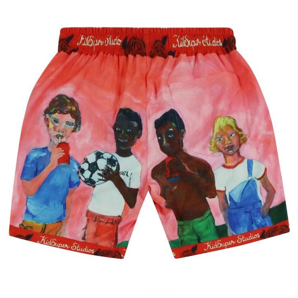 Red Graphic Men's Shorts